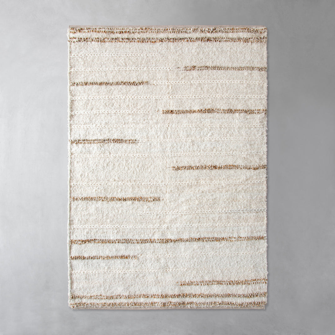 KANADEMONO カナデモノ　ラグ　ポリエステル　コットン　120×160 Accent Cotton Hemp Rug – KANADEMONO