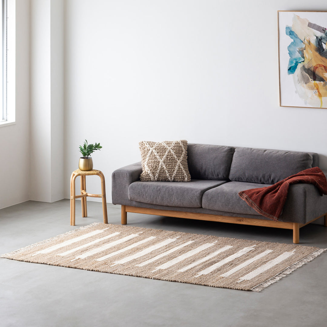 Cozy Border Jute Rug – KANADEMONO