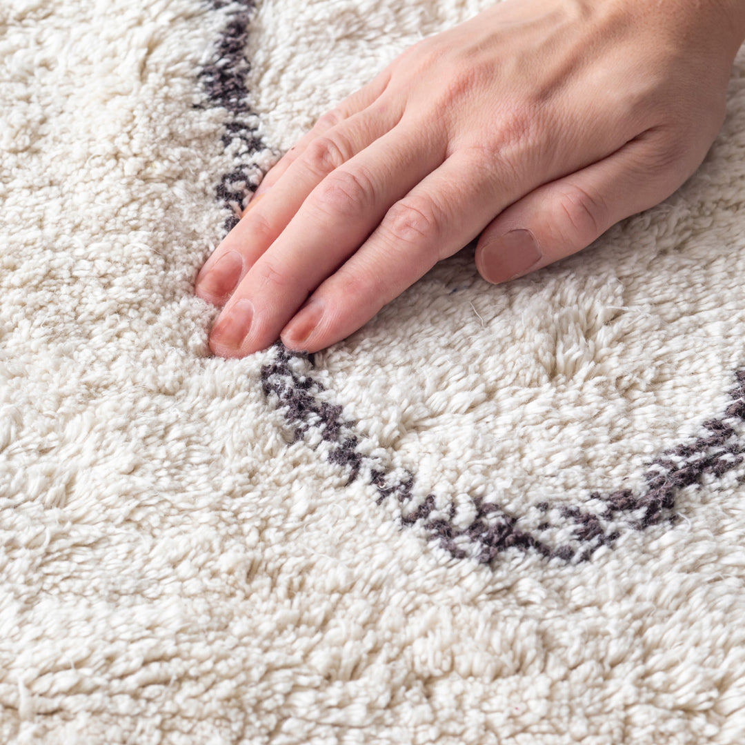 Freeform Wave Cotton Rug – KANADEMONO