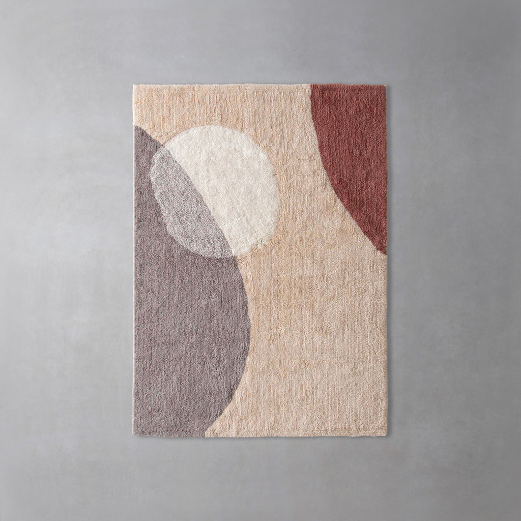 KANADEMONO Warm Dot Fuzzy Modern Rugラグ Warm Dot Fuzzy Modern Rug – KANADEMONO