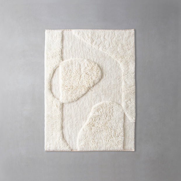 Melty Snow Geometric Modern Rug – KANADEMONO