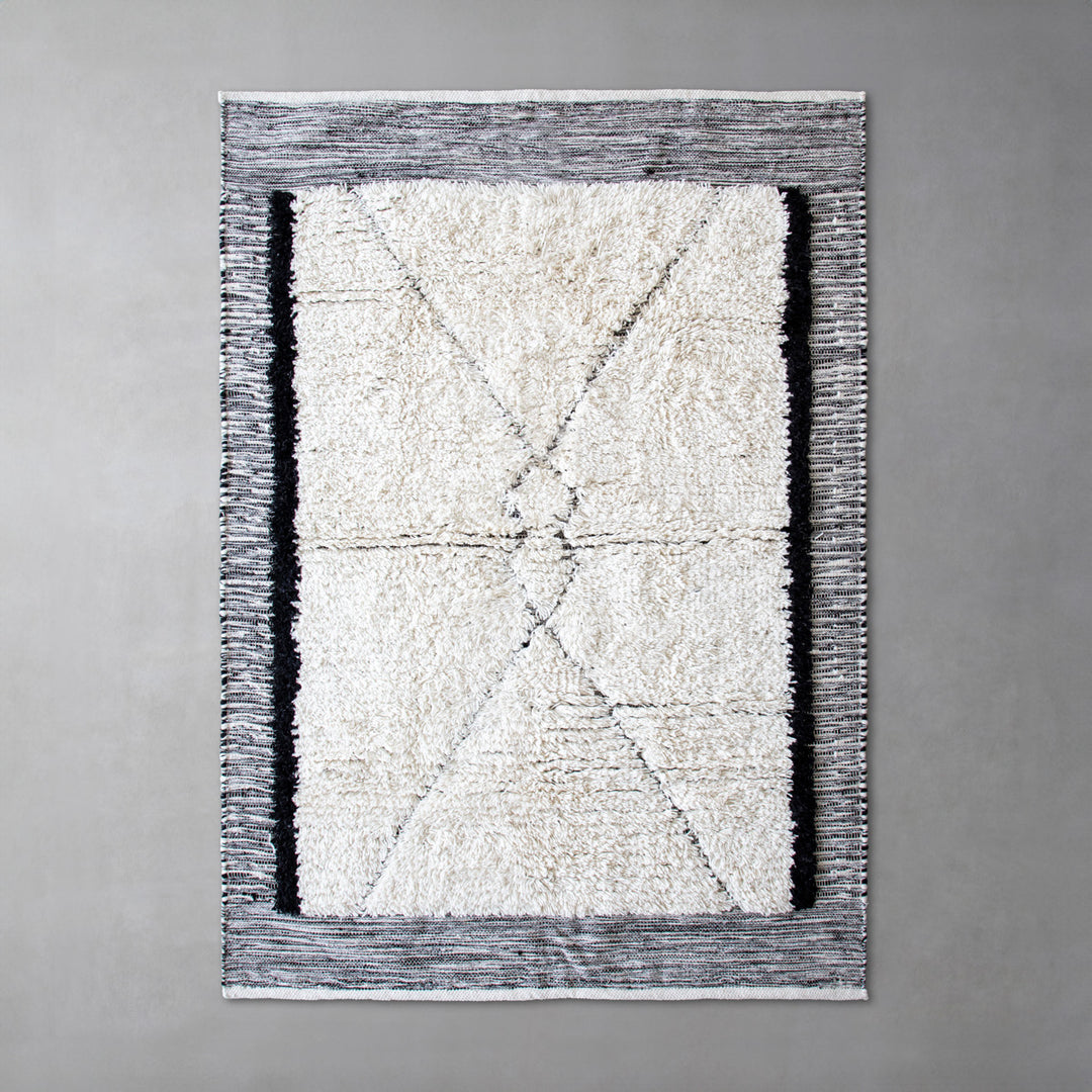 KANADEMONO ラグ 120x160cm Oriental Diamond Pattern Rug - Stone Color 120×170 – KANADEMONO