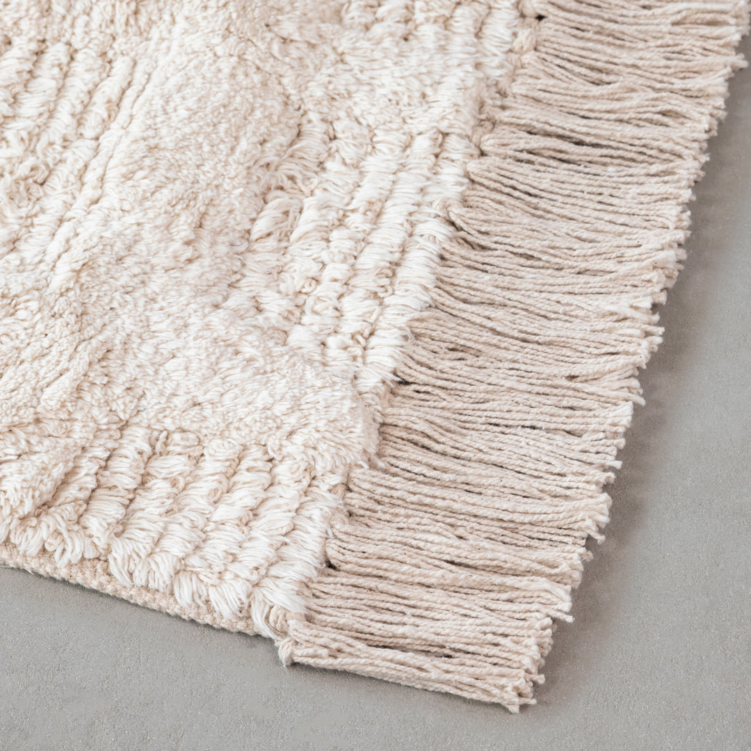 KANADEMONO ラグ Gridlines Blend Rug Gridlines Playful Cotton Blend Rug – KANADEMONO