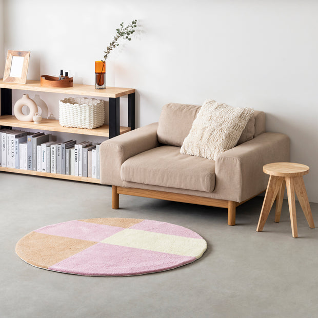 【テスト】THE RUG crafted with MIYOSHI RUG / THREE COLOR × ROUND 全30色