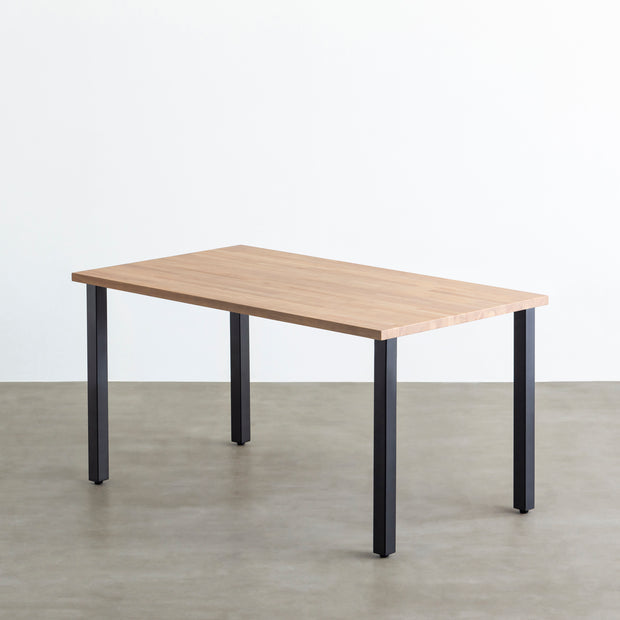 THE TABLE / ラバーウッド アッシュグレー × Black Steel – KANADEMONO