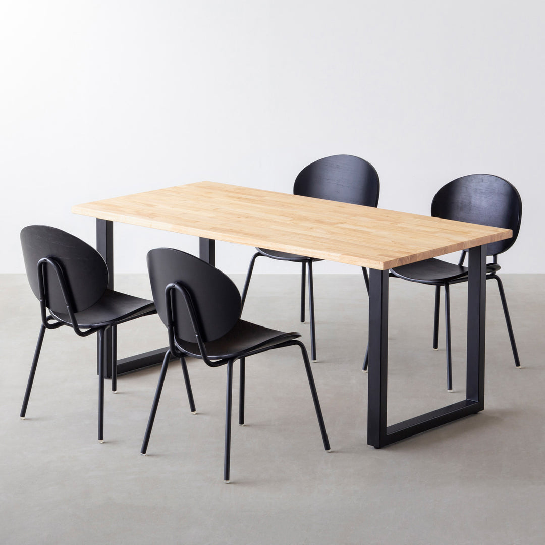 KANADEMONO THE TABLE ラバーウッドB テーブル 美品