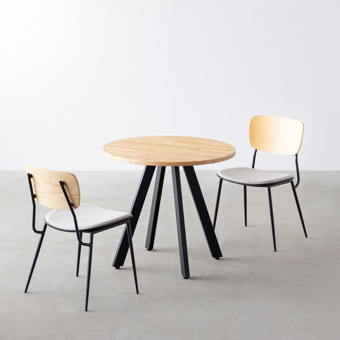 kanademono カフェテーブル ラバーウッド100cm 送料8600円込 kanademono カフェテーブル ラバーウッド100cm 送料8600円込