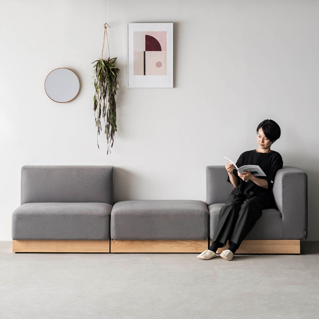 Relax × Ash ファブリック ユニットソファ Corner – KANADEMONO