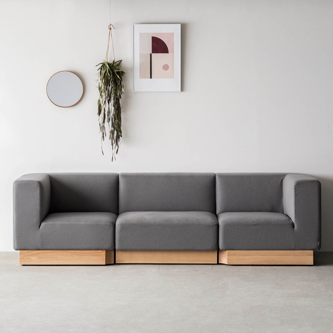 Relax × Ash ファブリック ユニットソファ 1seater – KANADEMONO