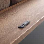 オーク無垢材とベージュのファブリックを使ったスタイルチェンジできるソファベッド