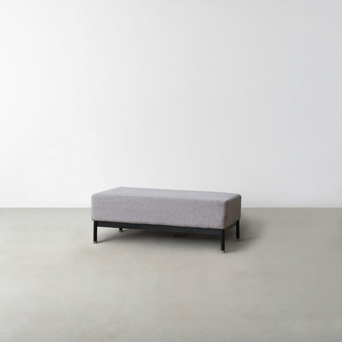 グレー ファブリック オットマン ロータイプ ファブリック ソファ Ottoman – KANADEMONO