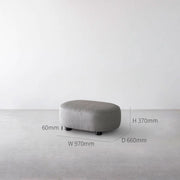 【COCOさん専用】グレーのファブリックオットマン ナチュラルライン ファブリック ソファ Ottoman – KANADEMONO