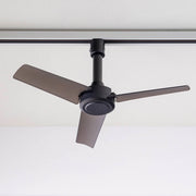 照明用のダクトレールに簡単に取り付けが出来るファン（ブラック）