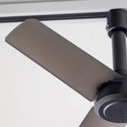 照明用のダクトレールに簡単に取り付けが出来るファン（ブラック）