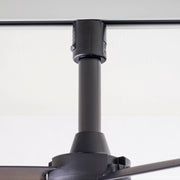 照明用のダクトレールに簡単に取り付けが出来るファン（ブラック）