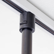 照明用のダクトレールに簡単に取り付けが出来るファン（ブラック）