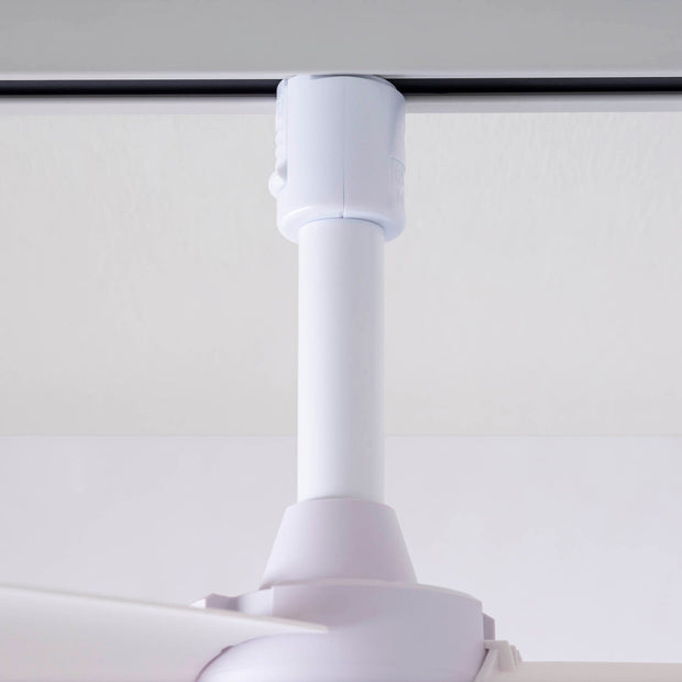 照明用のダクトレールに簡単に取り付けが出来るファン（ホワイト）