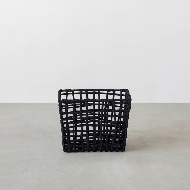 手編みのロープバスケットLサイズ