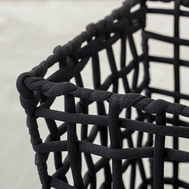 手編みのロープバスケットスリムSサイズ