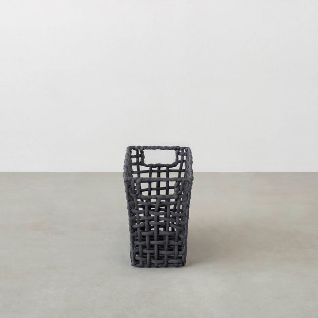 手編みのロープバスケットスリムLサイズ