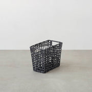 手編みのロープバスケットスリムLサイズ