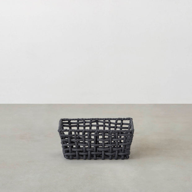 手編みのロープバスケットスリムSサイズ