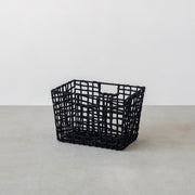 手編みのロープバスケットワイドLサイズ