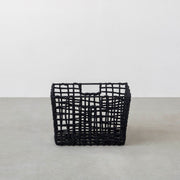 手編みのロープバスケットワイドLサイズ