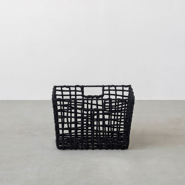 手編みのロープバスケットワイドLサイズ