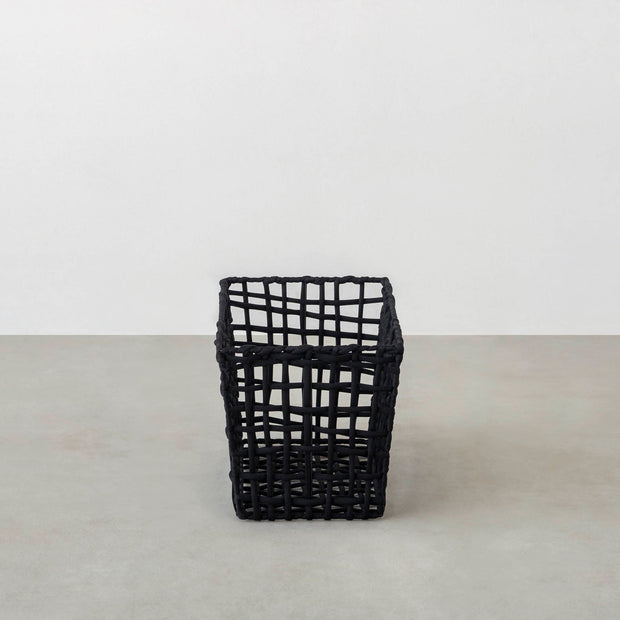 手編みのロープバスケットワイドLサイズ