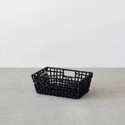 手編みのロープバスケットワイドSサイズ