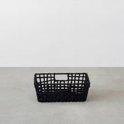 手編みのロープバスケットワイドSサイズ