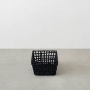 手編みのロープバスケットワイドSサイズ