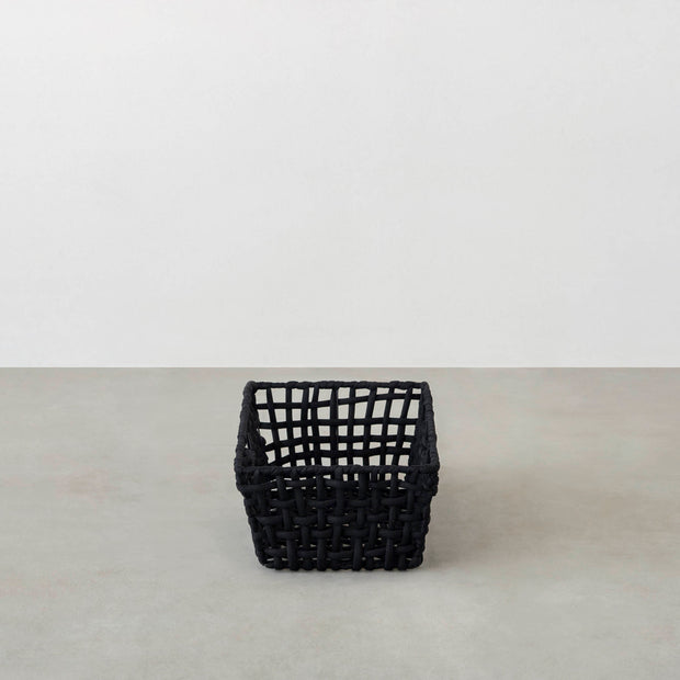 手編みのロープバスケットワイドSサイズ