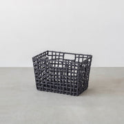 手編みのロープバスケットワイドLサイズ