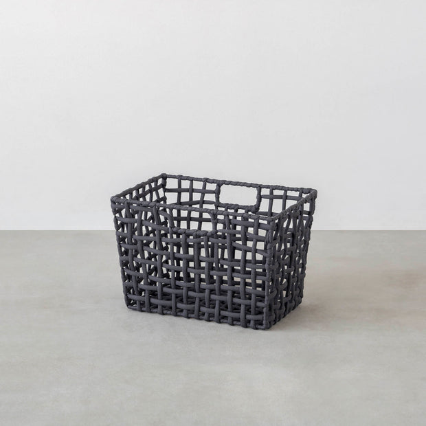 手編みのロープバスケットワイドLサイズ