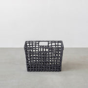 手編みのロープバスケットワイドLサイズ