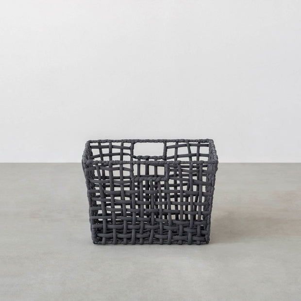 手編みのロープバスケットワイドLサイズ