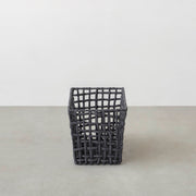 手編みのロープバスケットワイドLサイズ