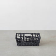 手編みのロープバスケットワイドSサイズ