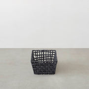 手編みのロープバスケットワイドSサイズ