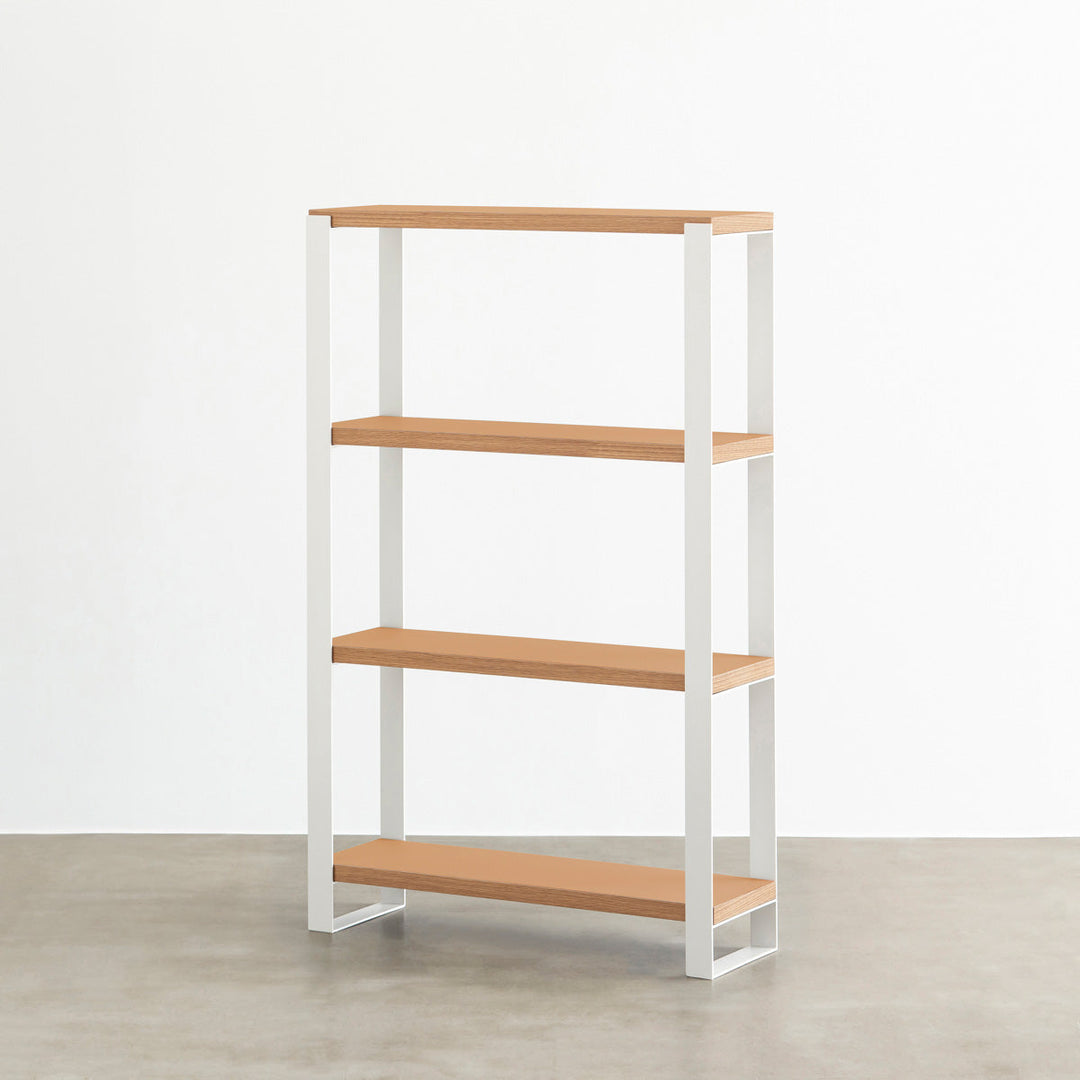 飾り棚 ツートンスリムラック(リエール) LI1845R (ホワイト／レッド