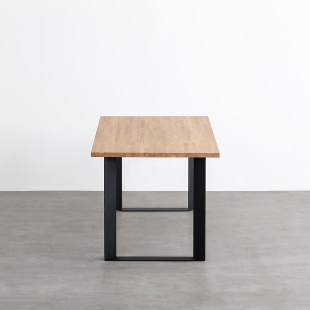 THE TABLE / ラバーウッド アッシュグレー × Black Steel – KANADEMONO
