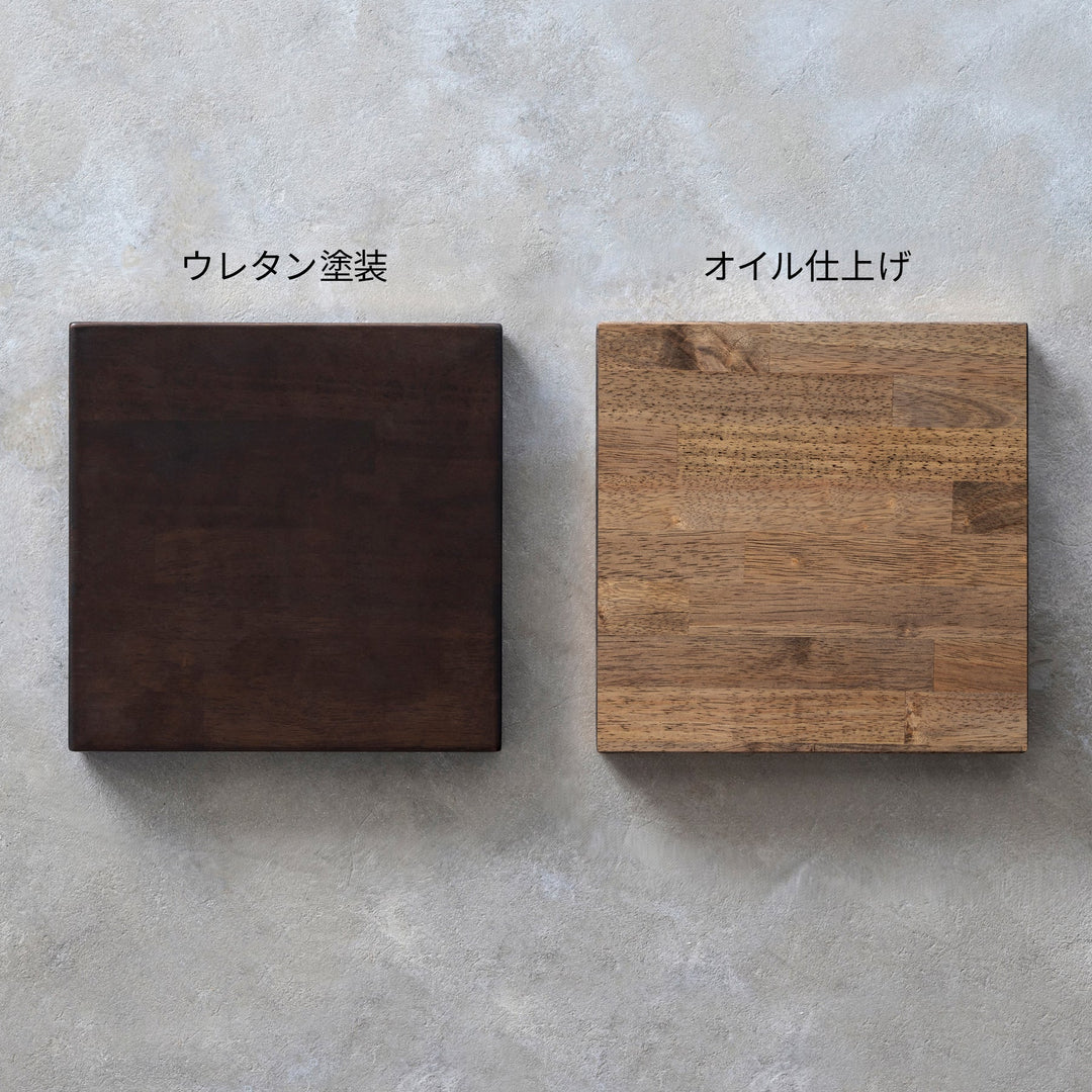 THE TABLE / ラバーウッド ブラックブラウン × Black Steel × W181