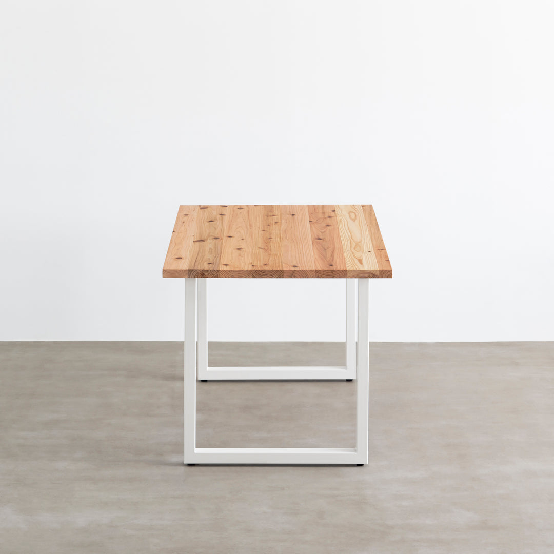 THE TABLE / 無垢 杉 × White Steel – KANADEMONO