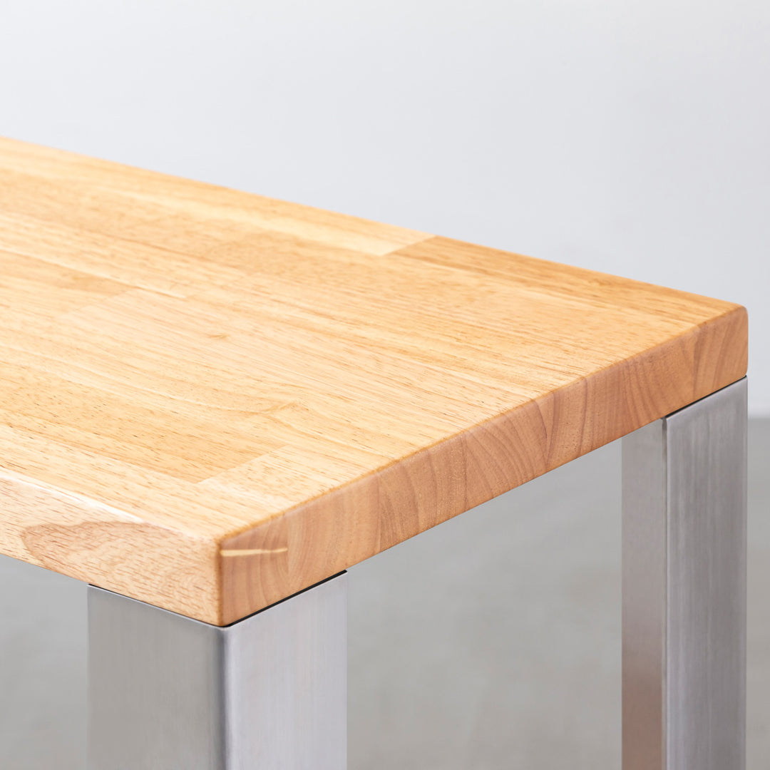 THE STORAGE SHELF 3段 / ラバーウッド ナチュラル × Stainless