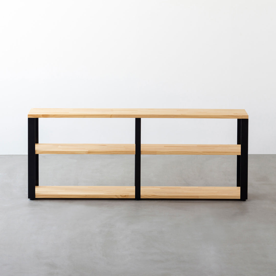 THE STORAGE SHELF 3段 / パイン × Black Steel – KANADEMONO