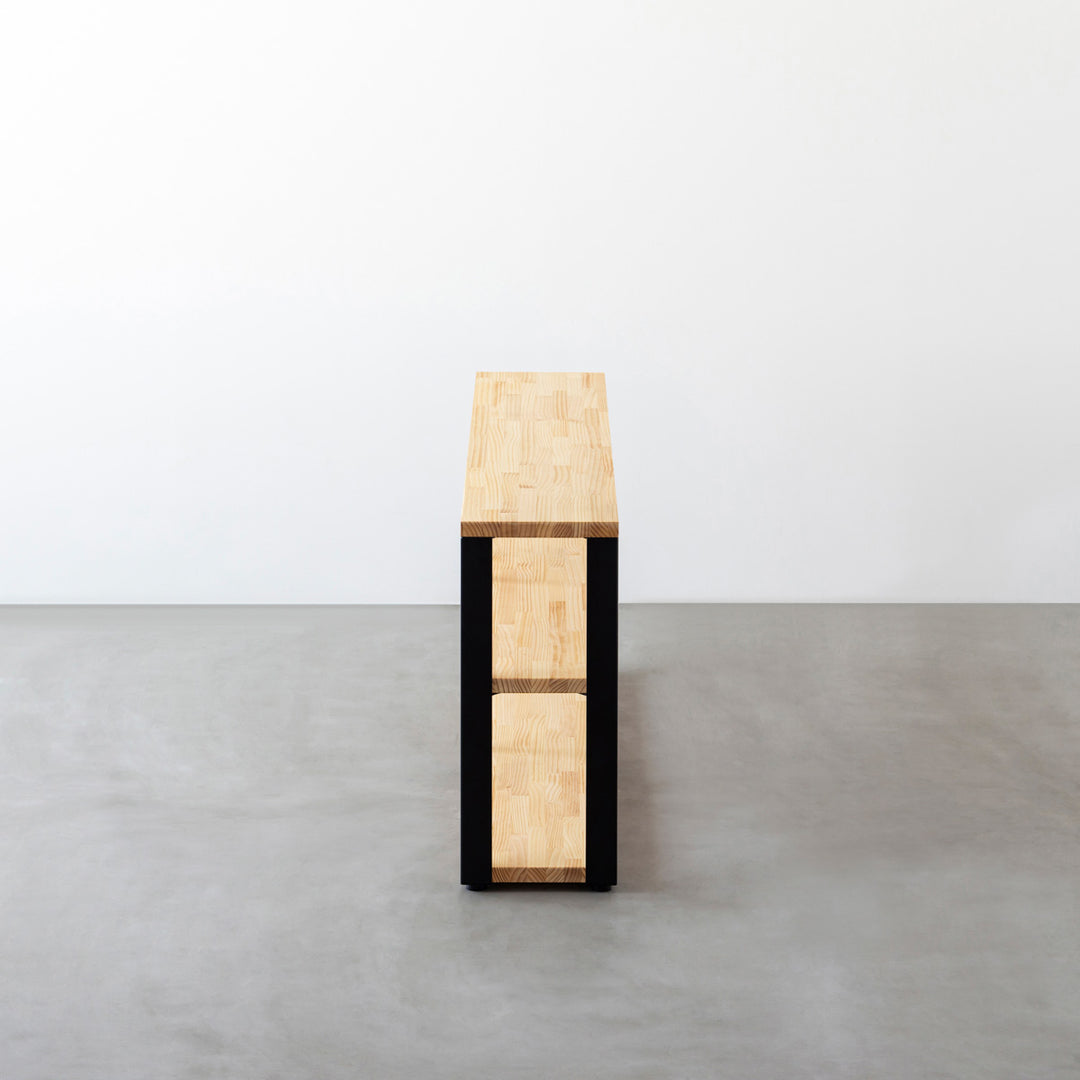 THE STORAGE SHELF 3段 / パイン × Black Steel – KANADEMONO