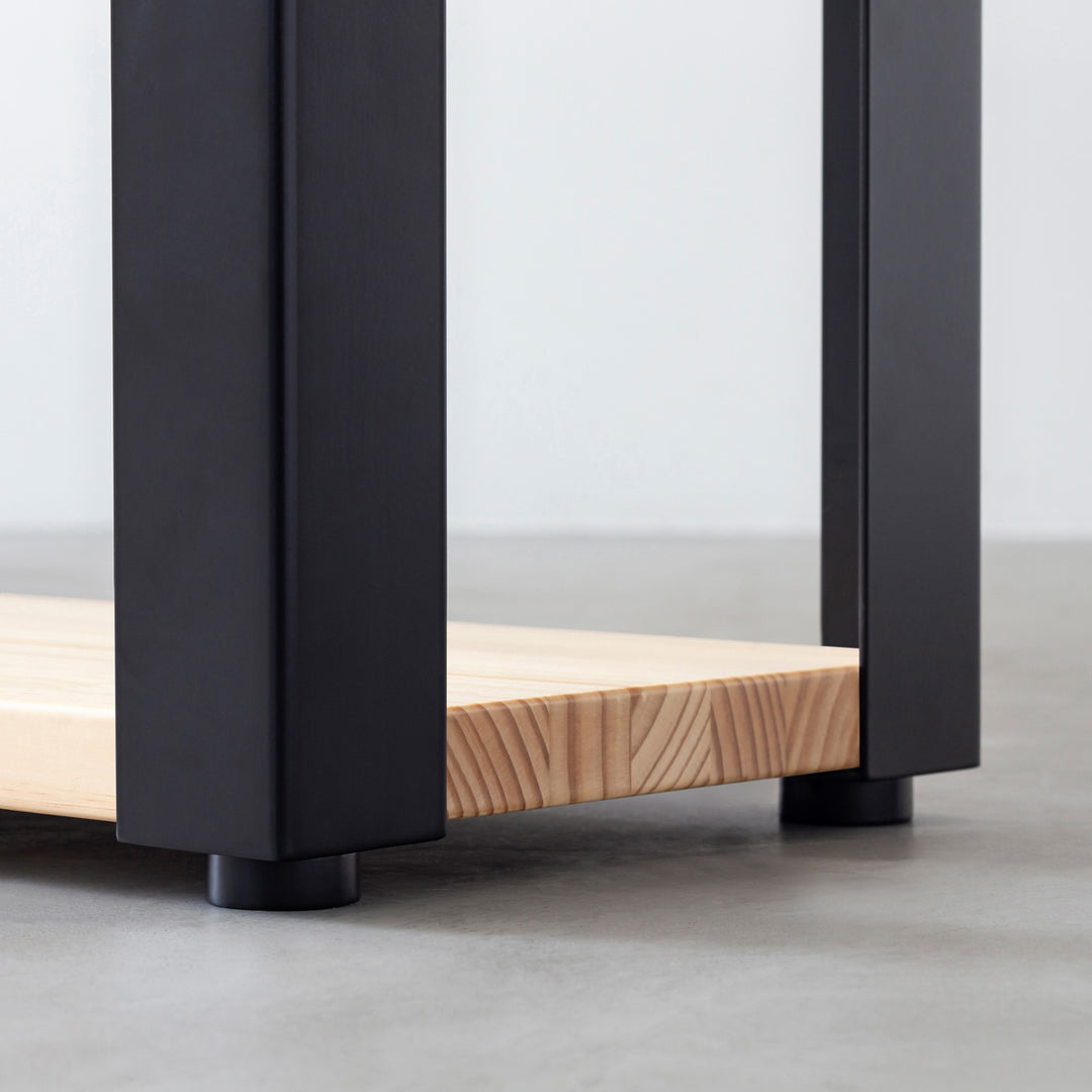 THE STORAGE SHELF 4段 / パイン × Black Steel – KANADEMONO