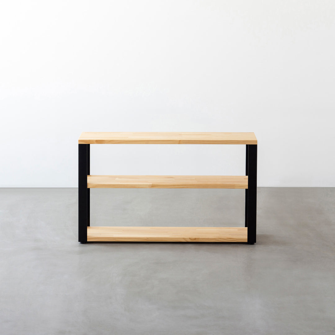THE STORAGE SHELF 3段 / パイン × Black Steel – KANADEMONO